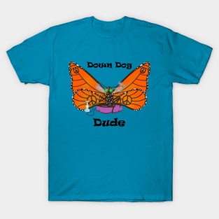 Down Dog Dude Butterfly T-Shirt